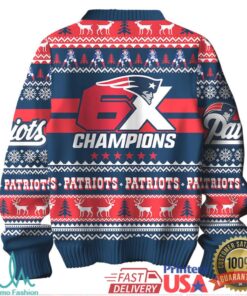Forever Collectibles NFL Men’s New England Patriots Printed Ugly Sweater