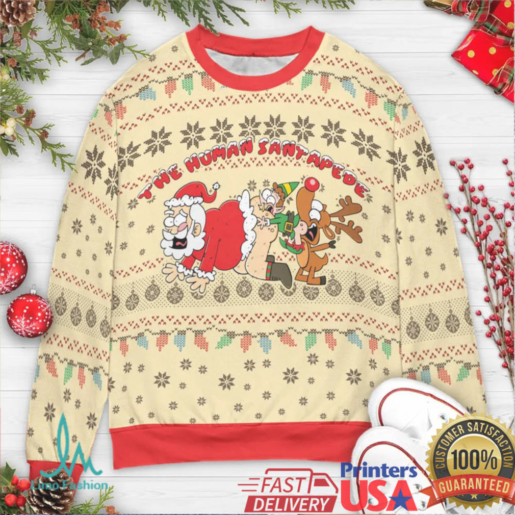 Human santapede Ugly Christmas Sweatshirt Human santapede Ugly Christmas Sweatshirt