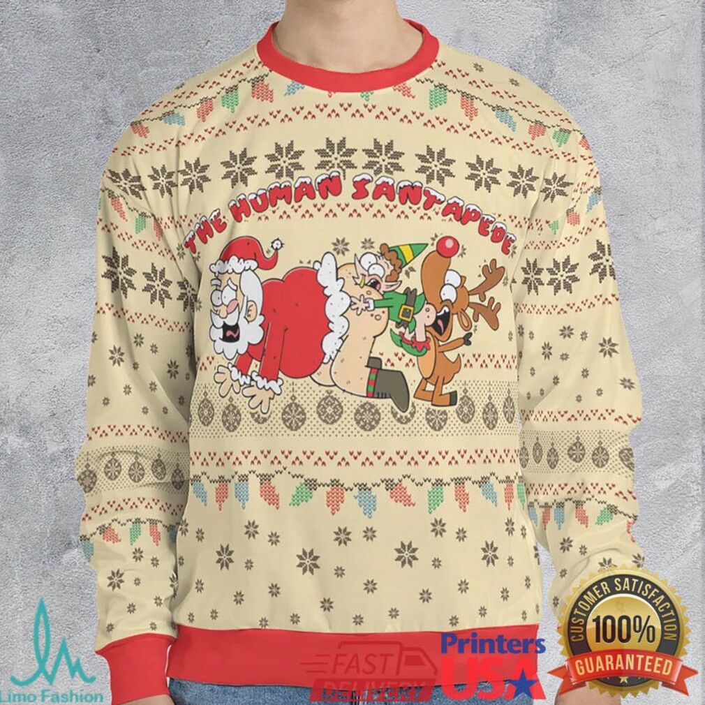 Human santapede Ugly Christmas Sweatshirt Human santapede Ugly Christmas Sweatshirt