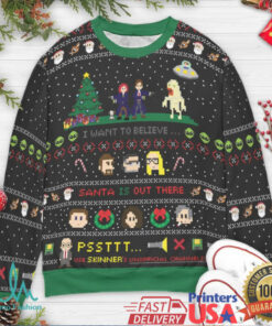 Santa is Out There Ugly Christmas Sweatshirt